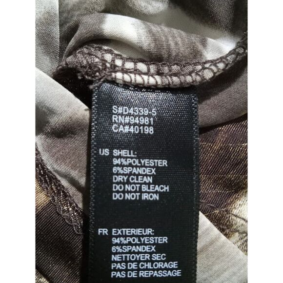 Forever 21 Brown Gold Leopard Print Ruched Bodycon Mini Dress Medium - Picture 5 of 6